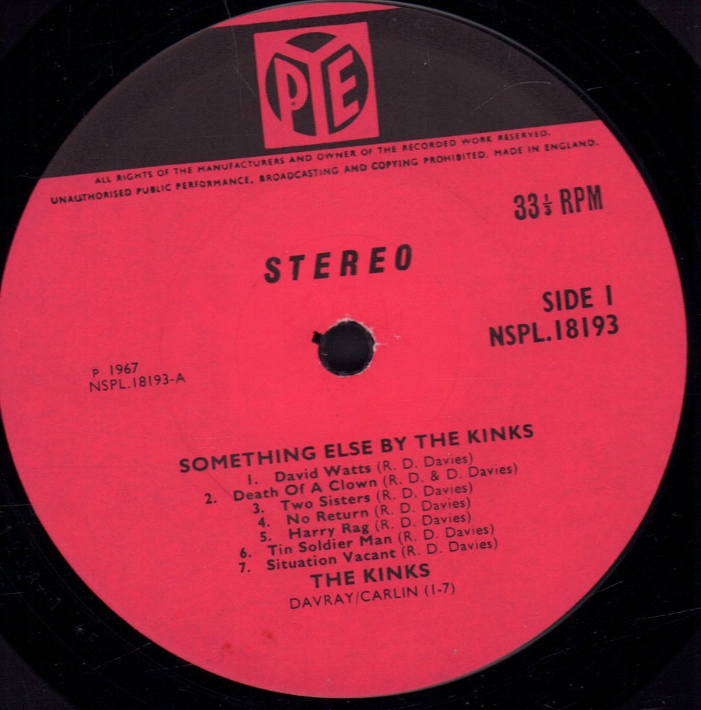 Kinks - Something Else - Lp