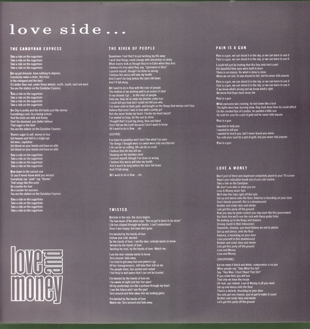 Love And Money - All You Need Is - Lp