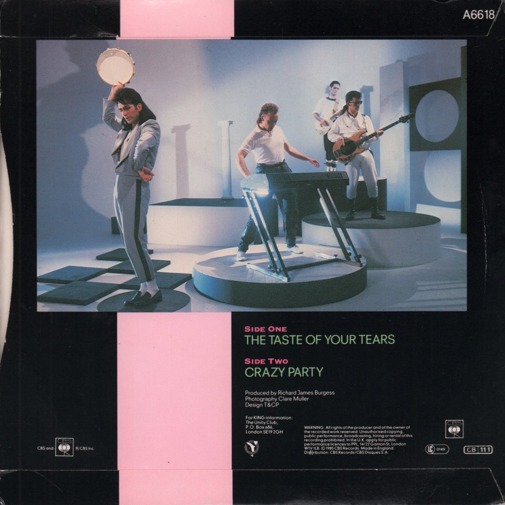 King (Paul) - Taste Of Your Tears - 7 Inch