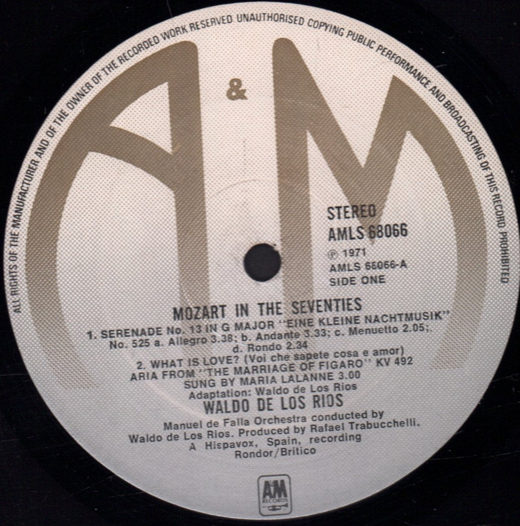 Waldo De Los Rios - Mozart In The Seventies - Lp