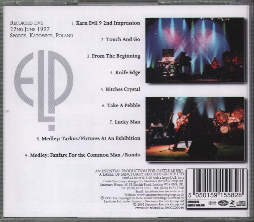 Emerson Lake And Palmer - Live In Poland - Cd
