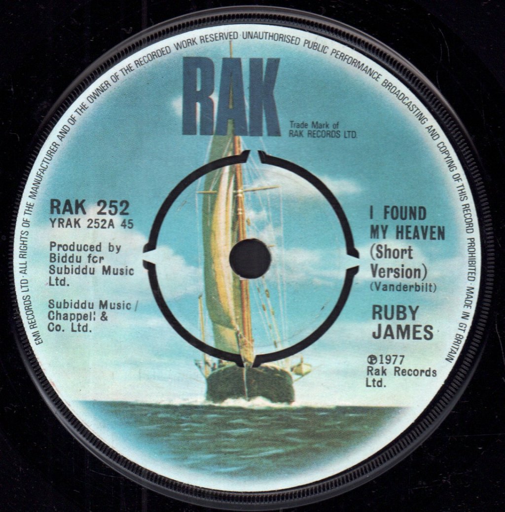 Ruby James - I Found My Heaven - 7 Inch