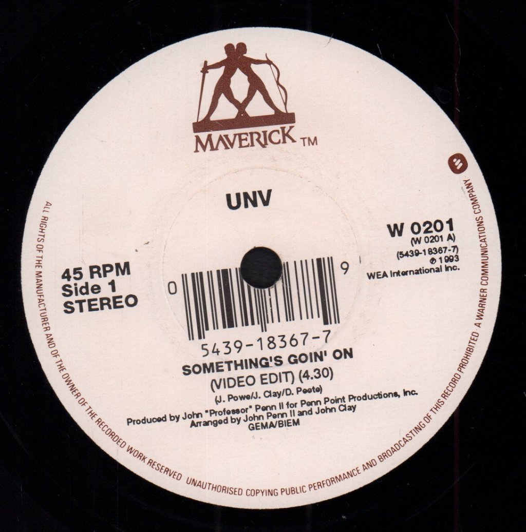 Unv - Something's Goin' On - 7 Inch