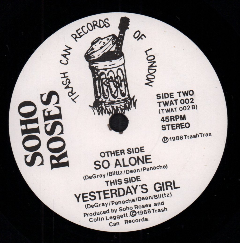 Soho Roses - So Alone - 7 Inch