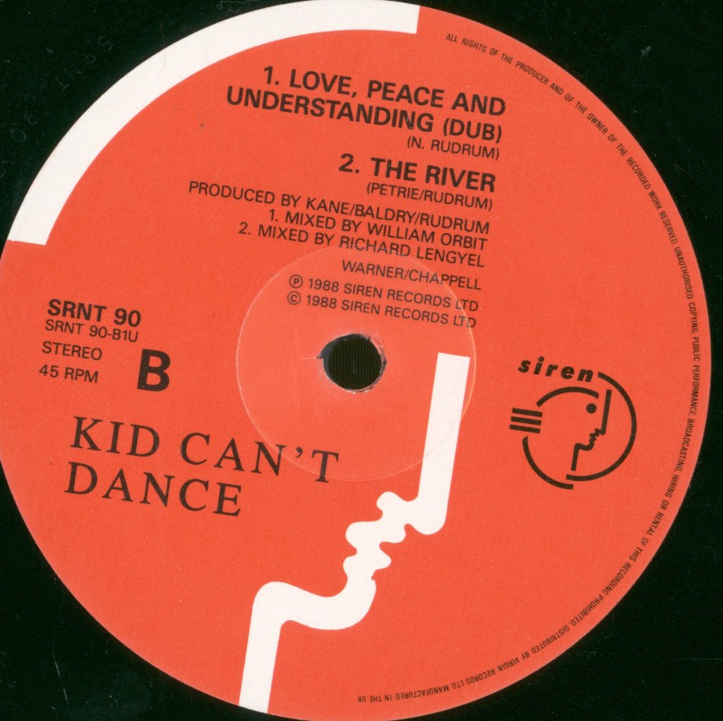 Kid Can't Dance - Love, Peace And Understanding - 12 Inch