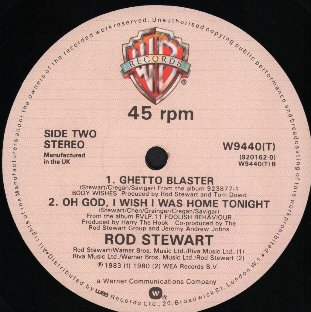 Rod Stewart - Sweet Surrender - 12 Inch