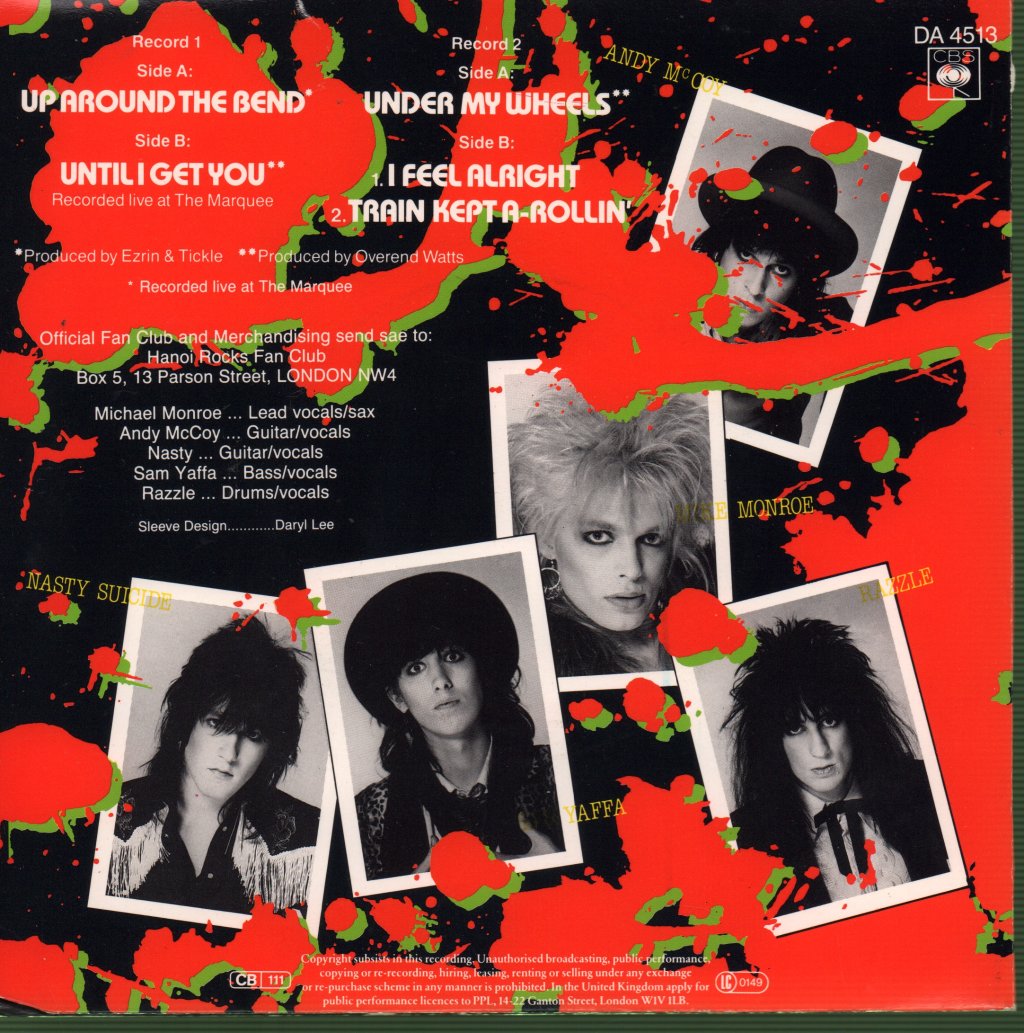 Hanoi Rocks - Up Around The Bend - Double 7 Inch