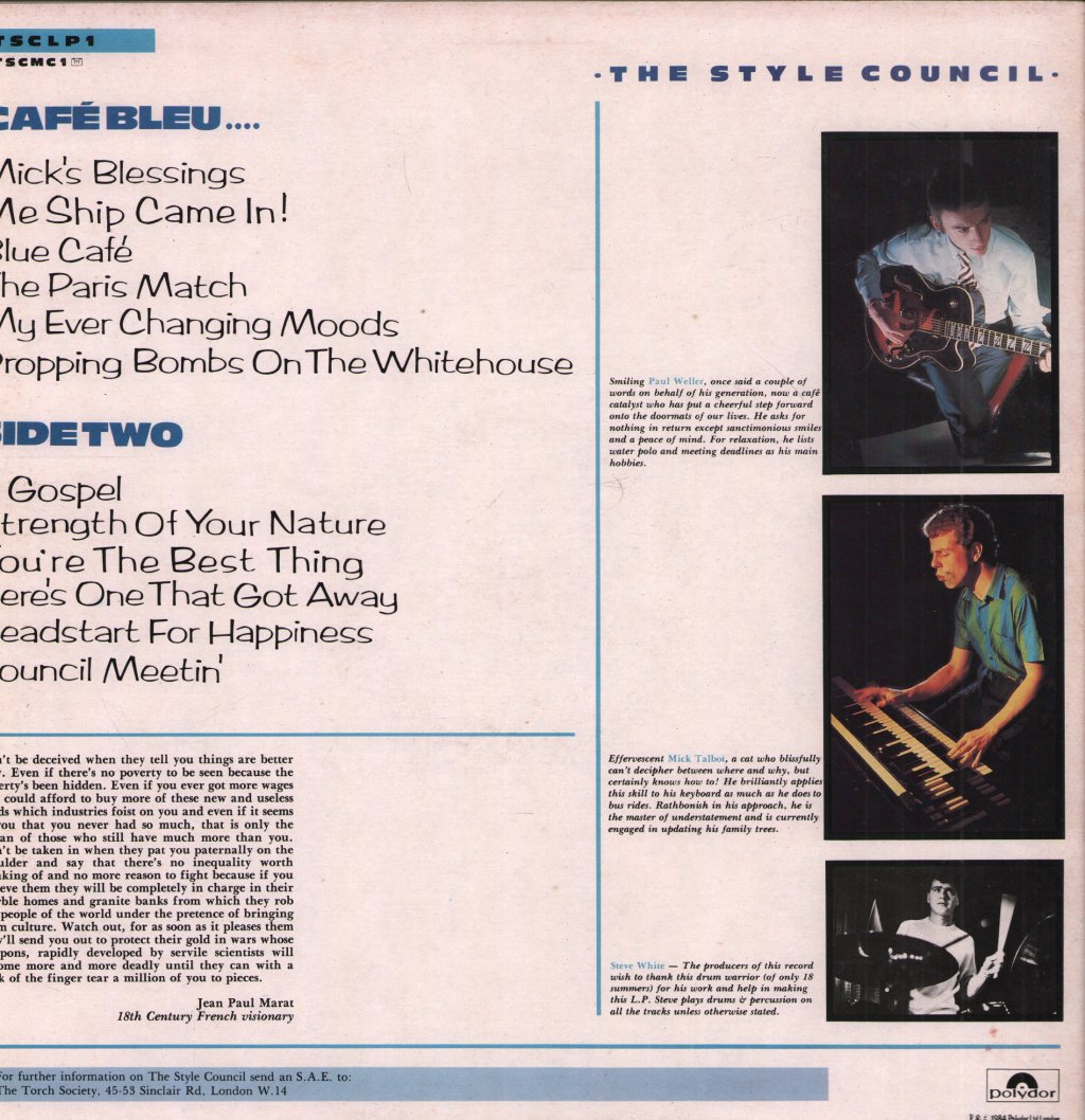 Style Council - Cafe Bleu - Lp