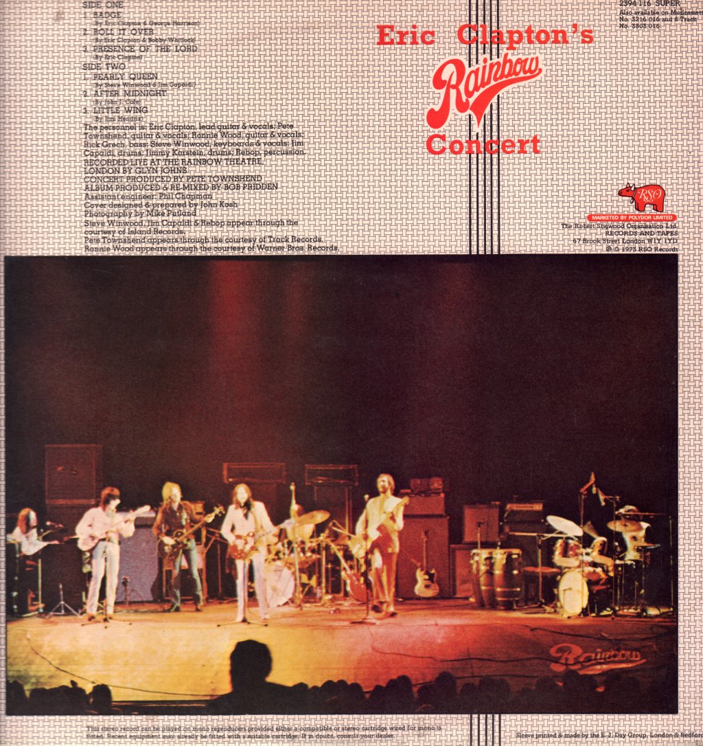Eric Clapton - Rainbow Concert - Lp