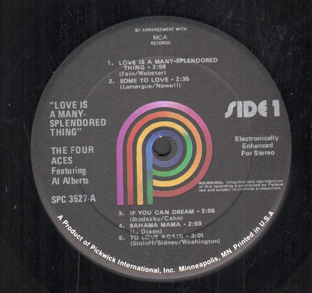 Four Aces - Love Is A Many Splendored Thing - Lp