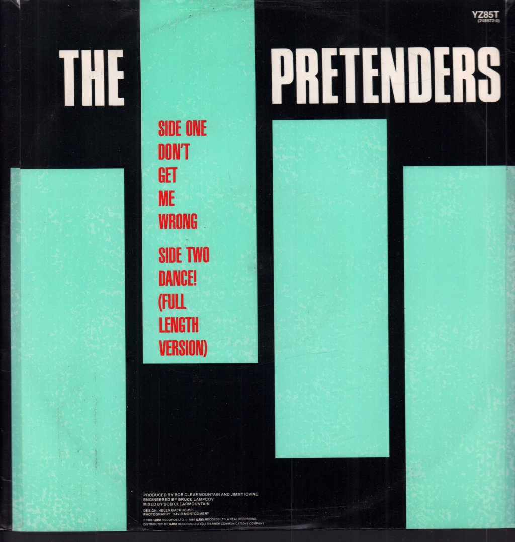 Pretenders - Don't Get Me Wrong - 12 Inch