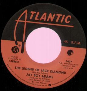 Jay Boy Adams - Legend Of Jack Diamond - 7 Inch