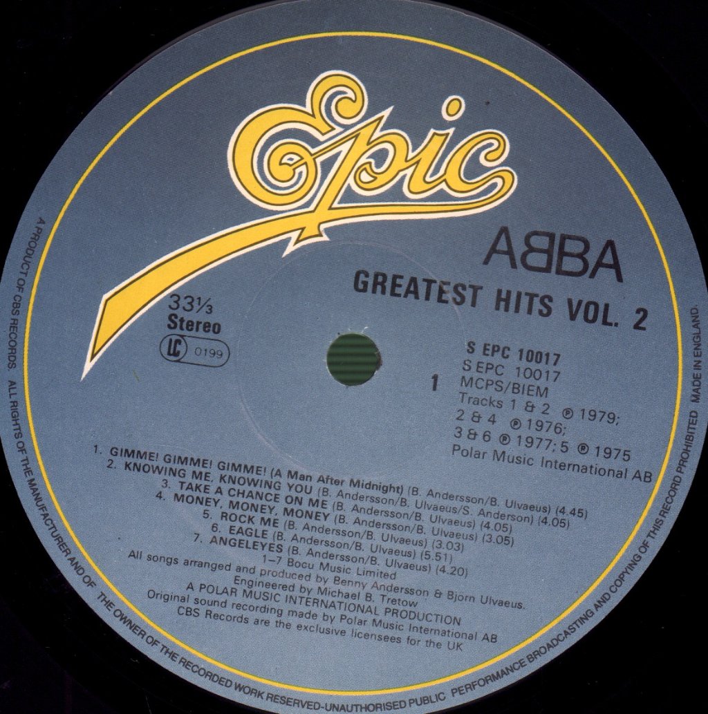 ABBA - Greatest Hits Volume 2 - Lp