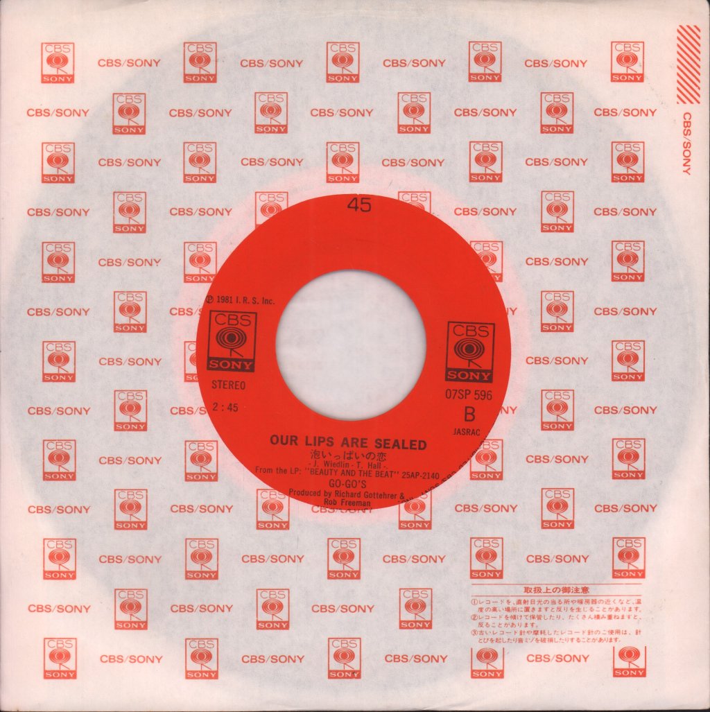 Go Go's - We Got The Beat - 7 Inch