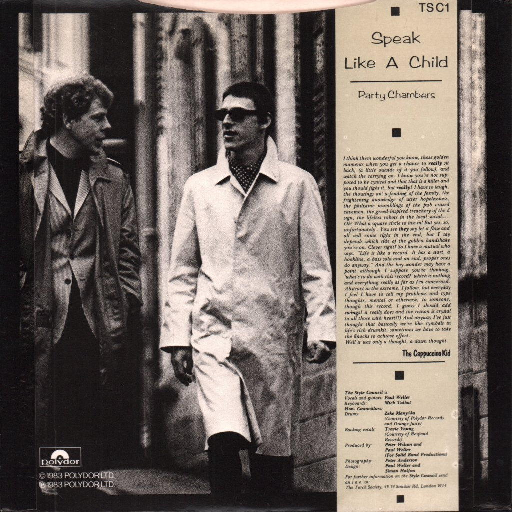 Style Council - Speak Like A Child - 7 Inch