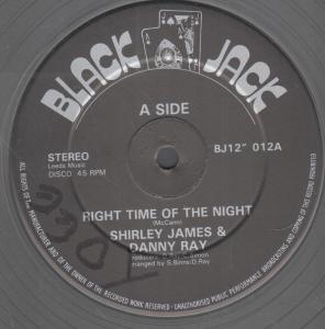 Shirley James And Danny Ray - Right Time Of The Night - 12 Inch