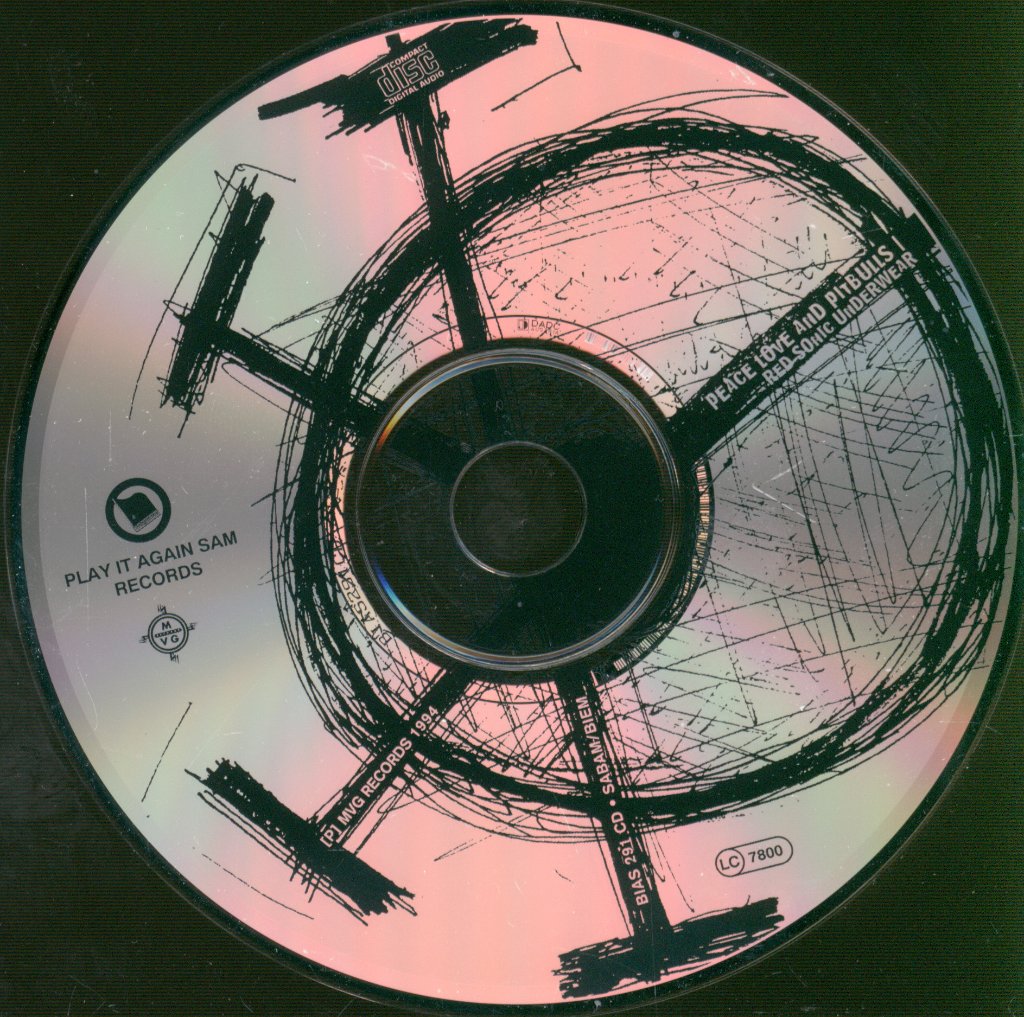 Peace Love And Pitbulls - Red Sonic Underwear - Cd