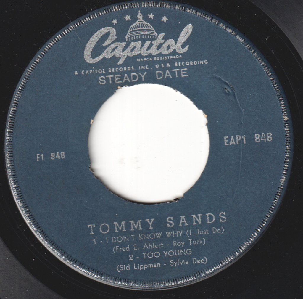 Tommy Sands - Steady Date - 7 Inch