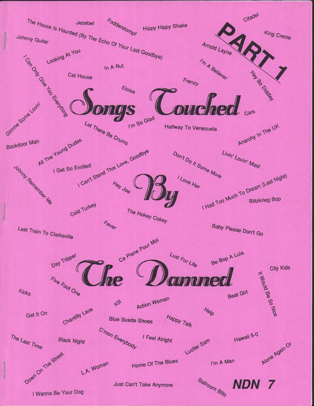 Damned - Songs Touched By The Damned Part 1 - Fanzine