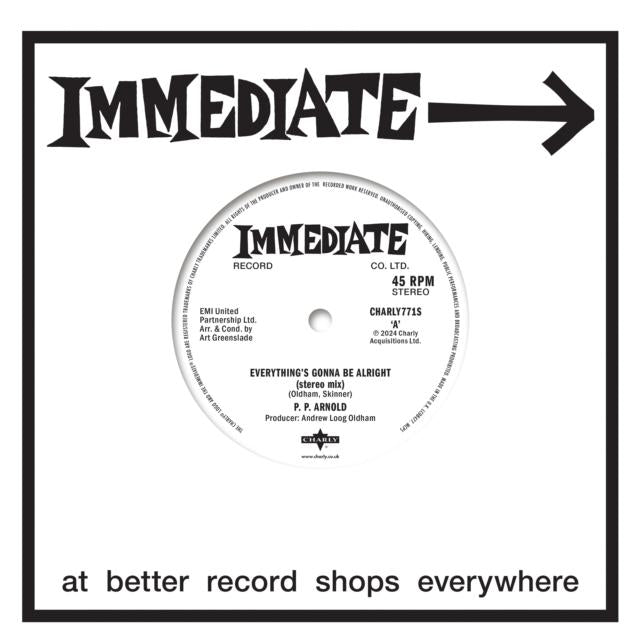 P.P. Arnold - Everything Is Gonna Be Alright / Everything Is Gonna Be Alright (Remix) - 7 Inch