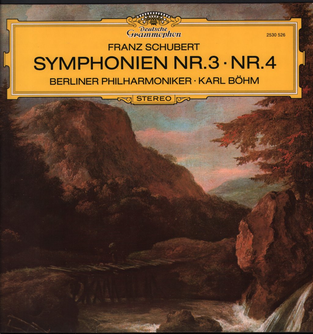 Karl Bohm / Berliner Philharmoniker - Franz Schubert - Symphonien Nr.3 / Nr.4 - Lp