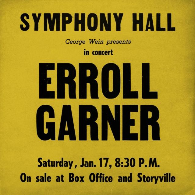 Erroll Garner - Symphony Hall Concert - Lp