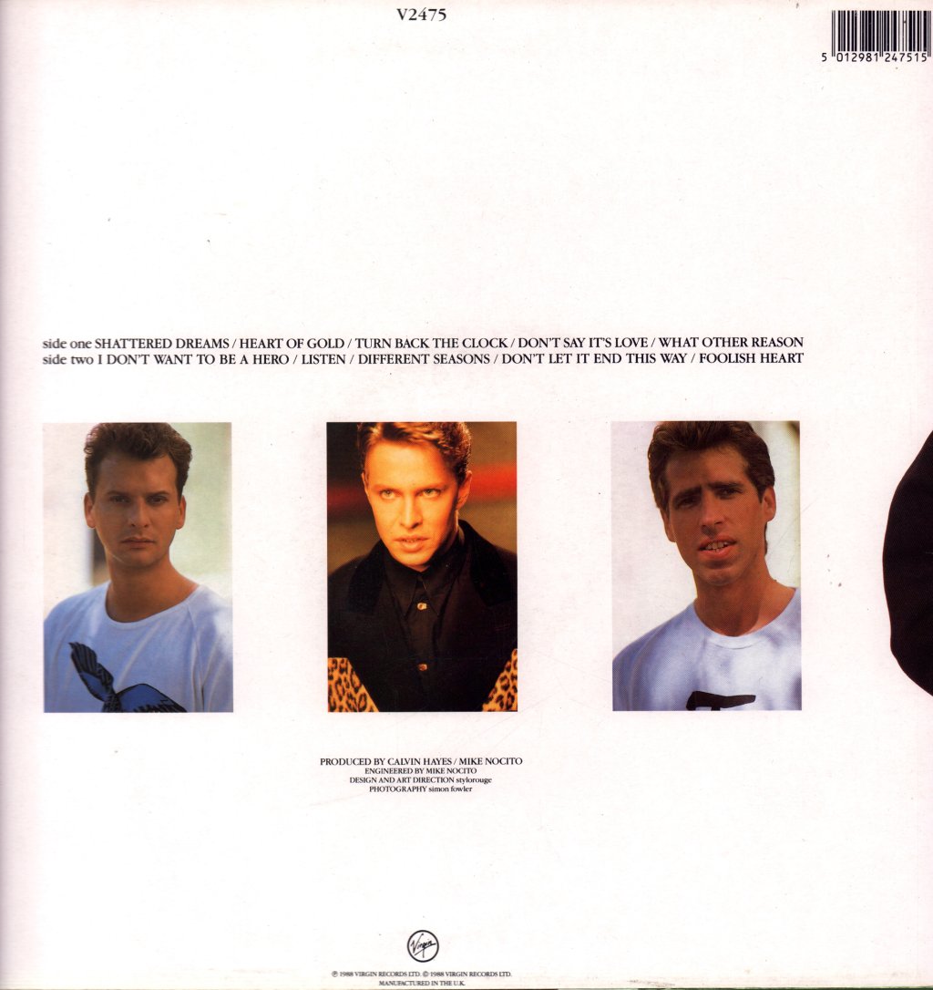 Johnny Hates Jazz - Turn Back The Clock - Lp