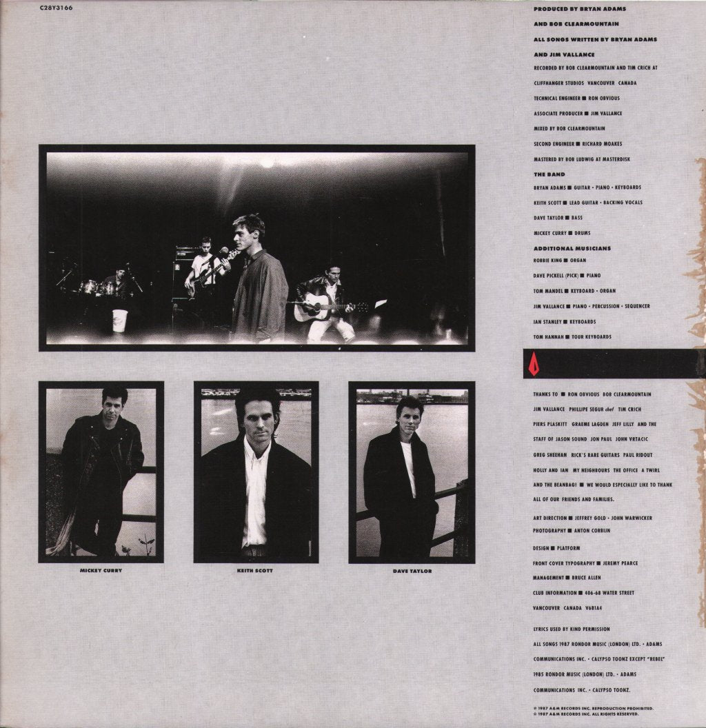 Bryan Adams - Into The Fire - Lp