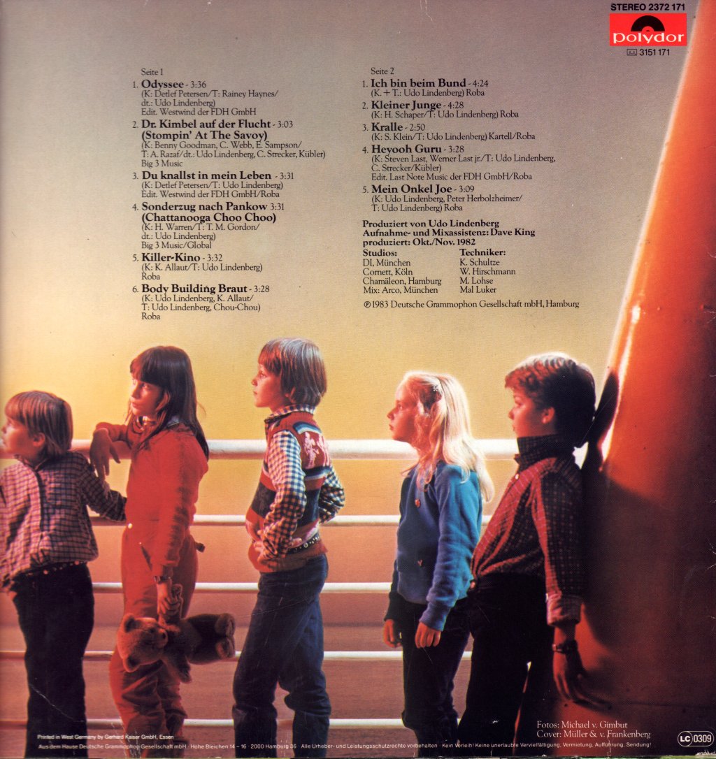 Udo Lindenberg Und Das Panikorchester - Odyssee - Lp