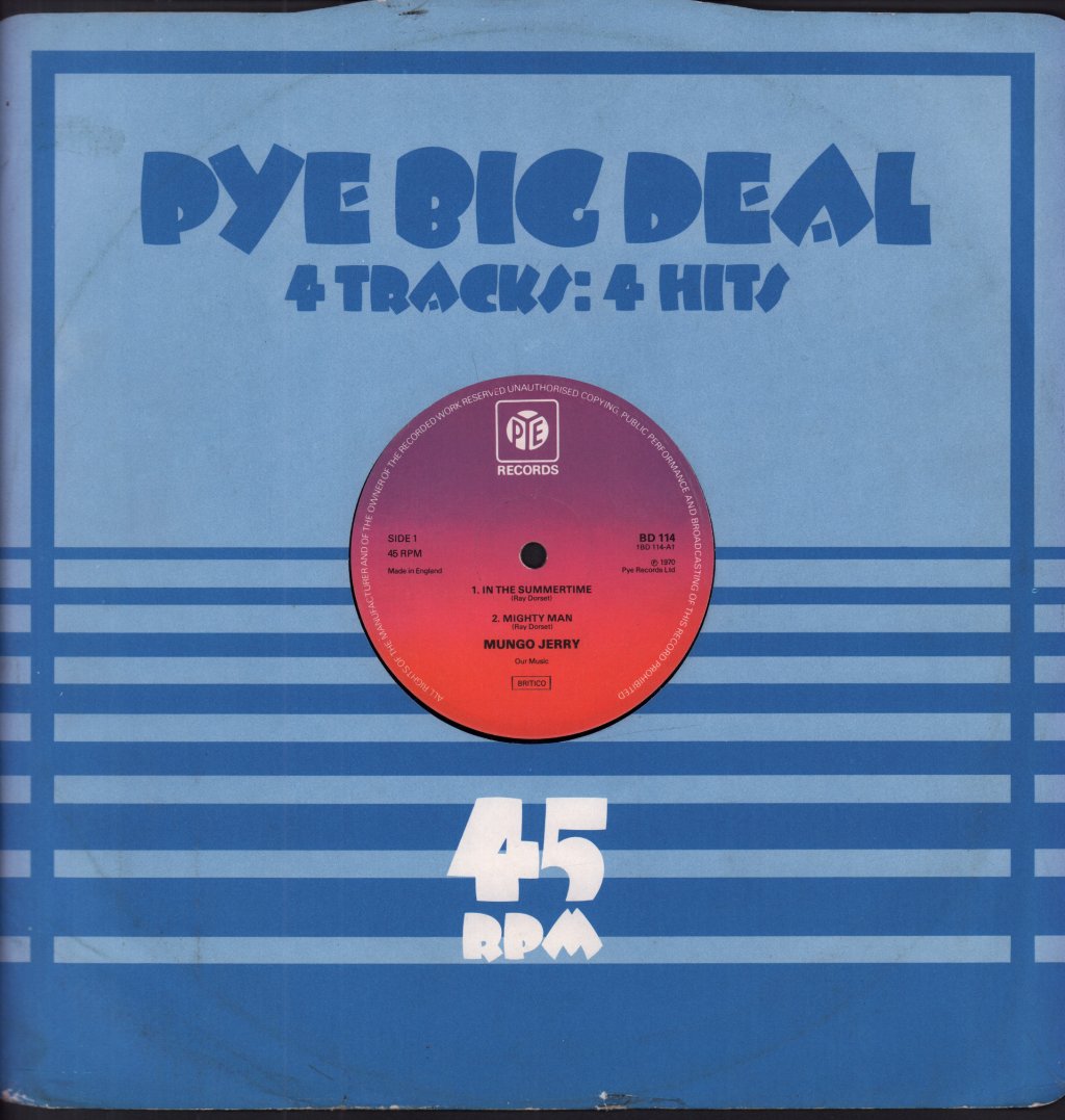 Mungo Jerry - In The Summertime - 12 Inch