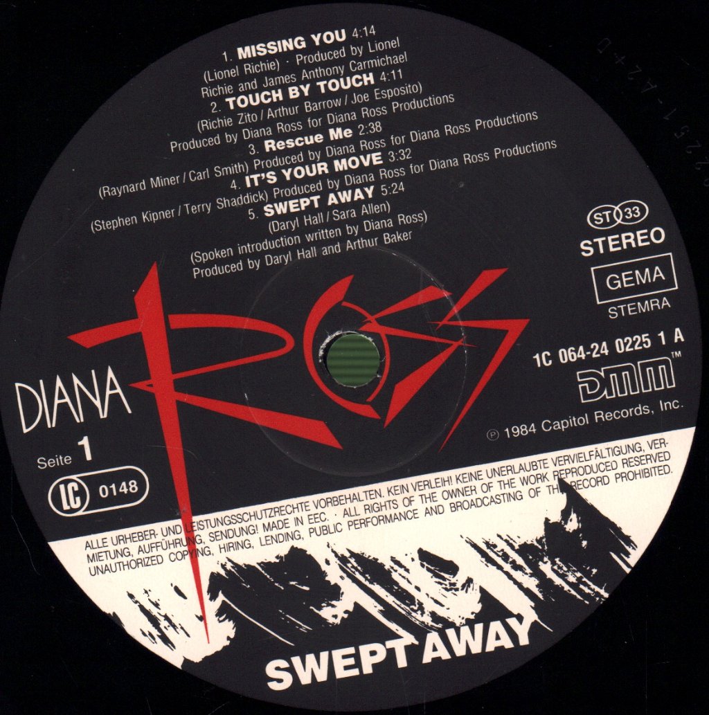 Diana Ross - Swept Away - Lp