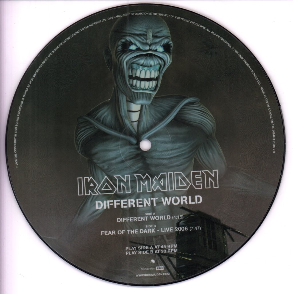 Iron Maiden - Different World - 7 Inch