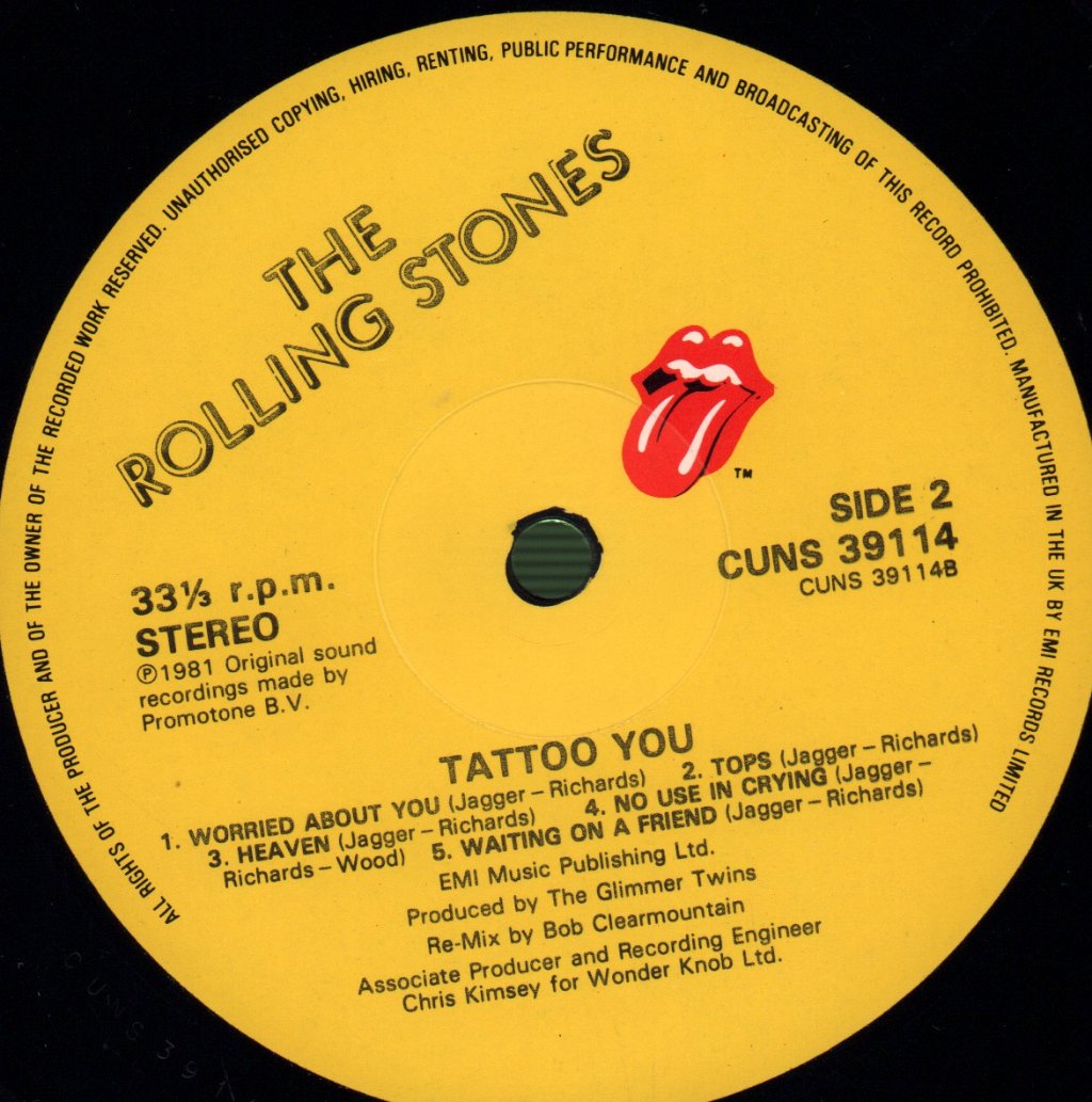 Rolling Stones - Tattoo You - Lp