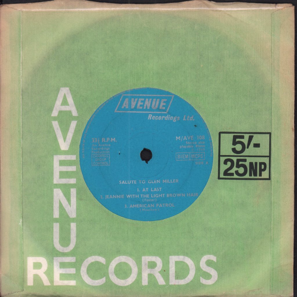 Unknown Artist - Salute To Glen Miller - 7 Inch