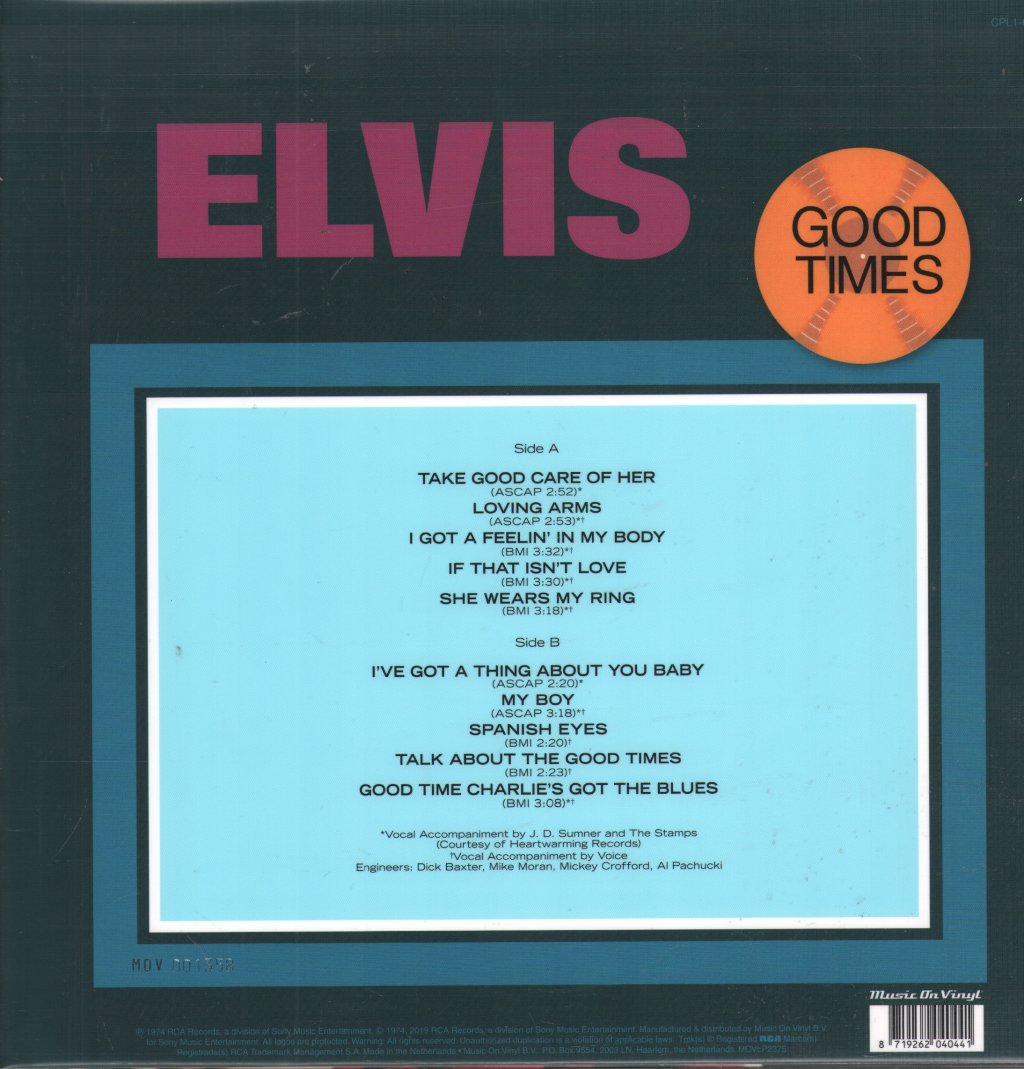 Elvis Presley - Good Times - Lp
