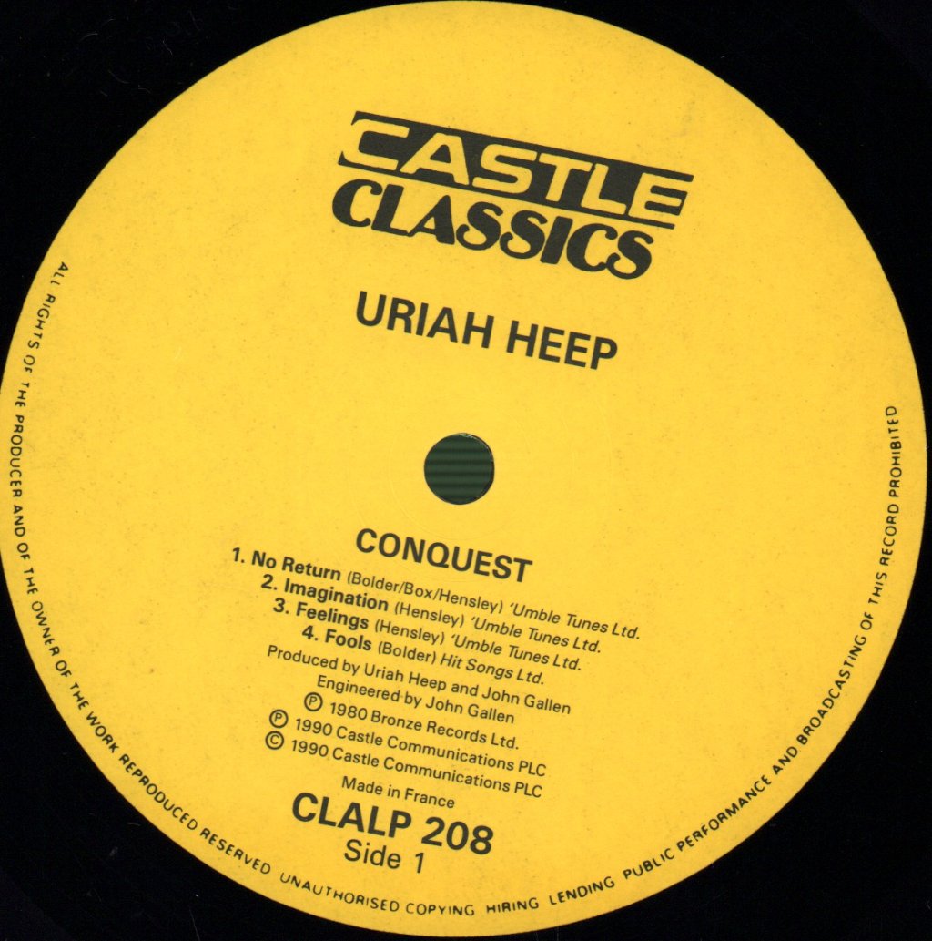 Uriah Heep - Conquest - Lp