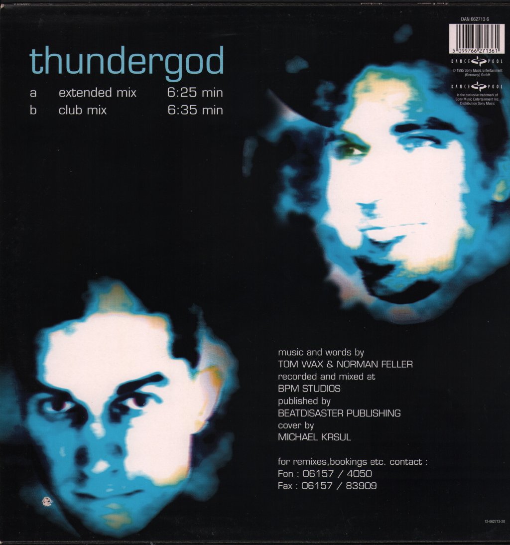 DJ Tom & Norman - Thundergod - 12 Inch