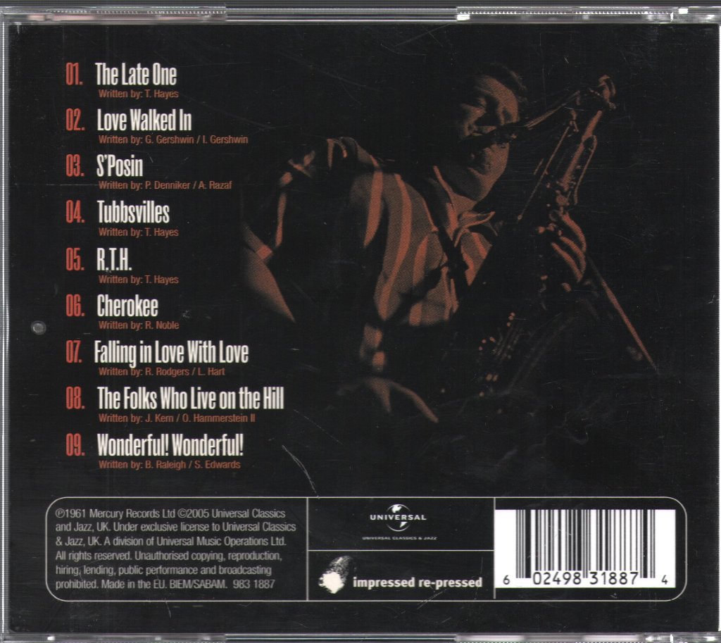 Tubby Hayes - Tubbs - Cd