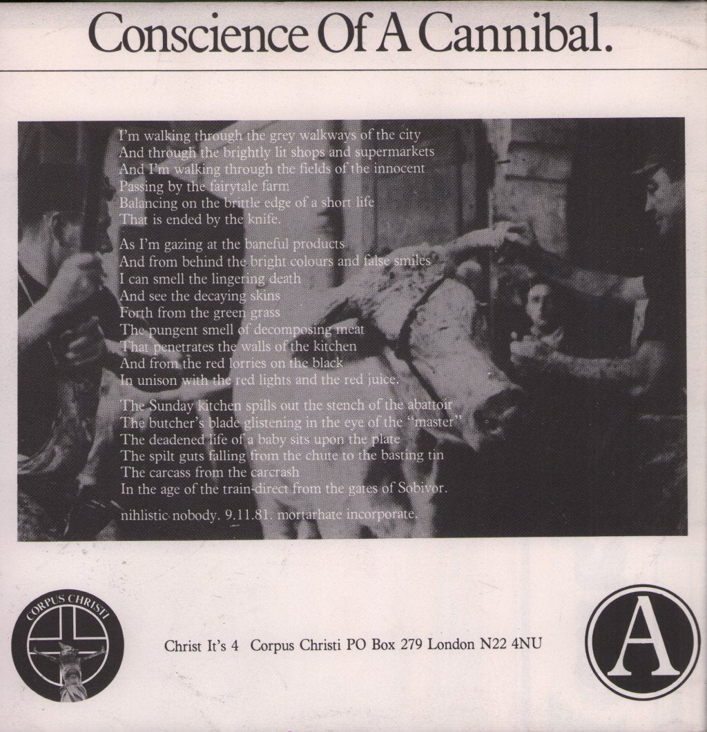Conflict - To A Nation Of Animal Lovers - 7 Inch