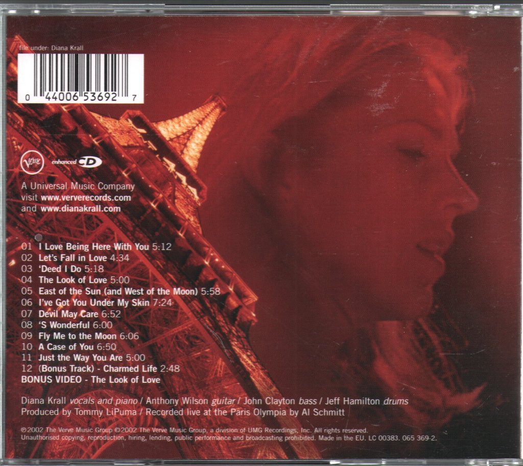 Diana Krall - A Night In Paris - Cd