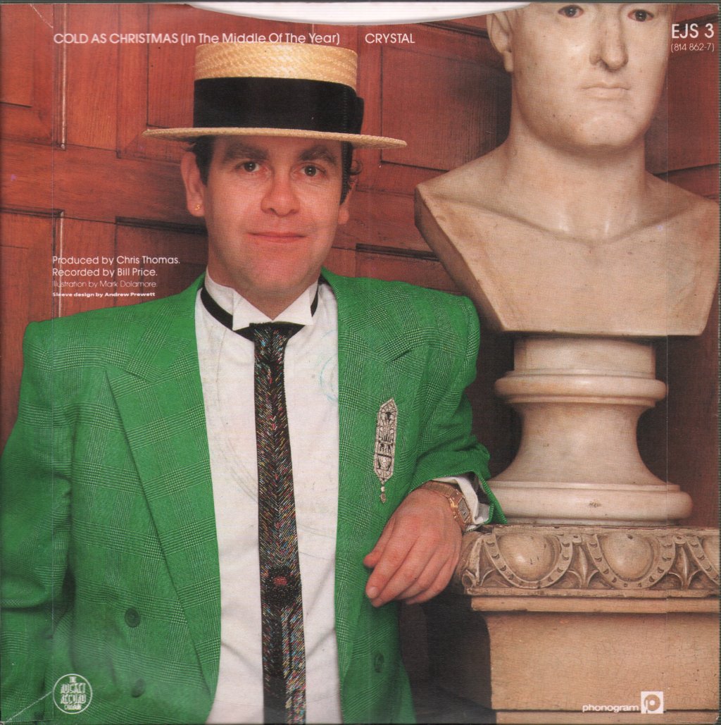 Elton John - Cold As Christmas (In The Middle Of The Year) / Crystal - 7 Inch