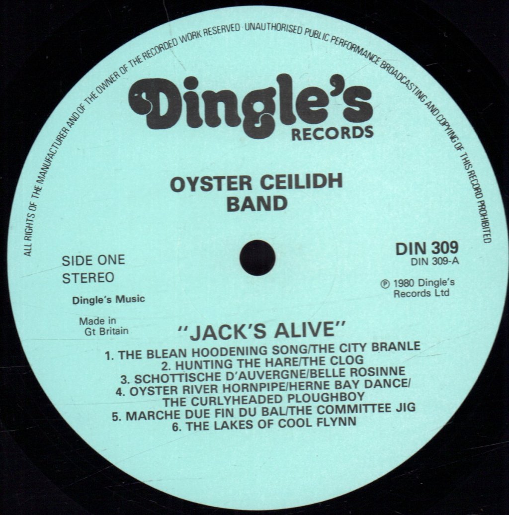 Oyster Ceilidh Band - Jack's Alive - Lp