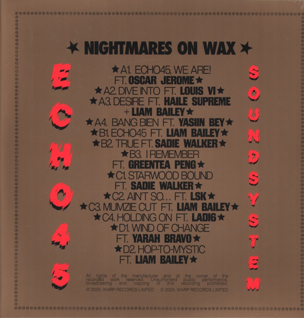 Nightmares On Wax - Echo45 Sound System - Double Lp