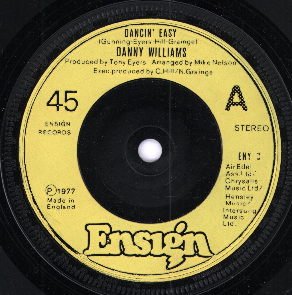 Danny Williams - Dancin' Easy - 7 Inch