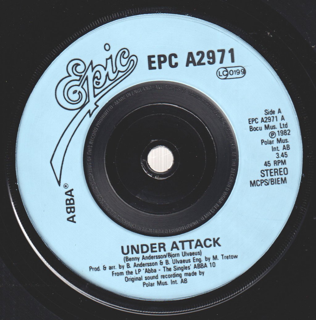ABBA - Under Attack / You Owe Me One - 7 Inch