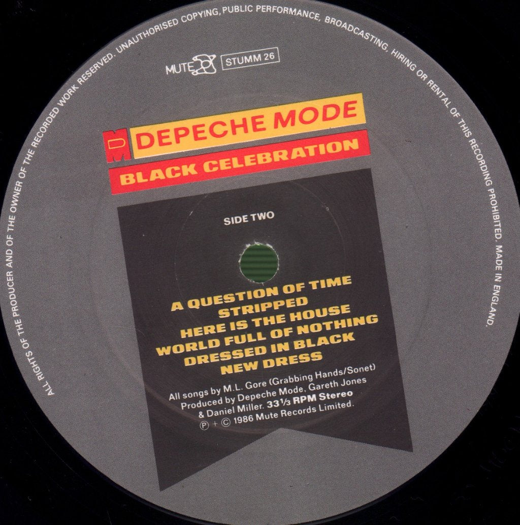 Depeche Mode - Black Celebration - Lp