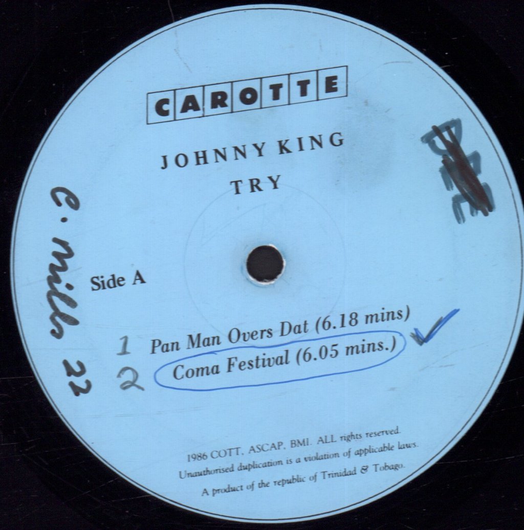 Johhny King - Try - 12 Inch