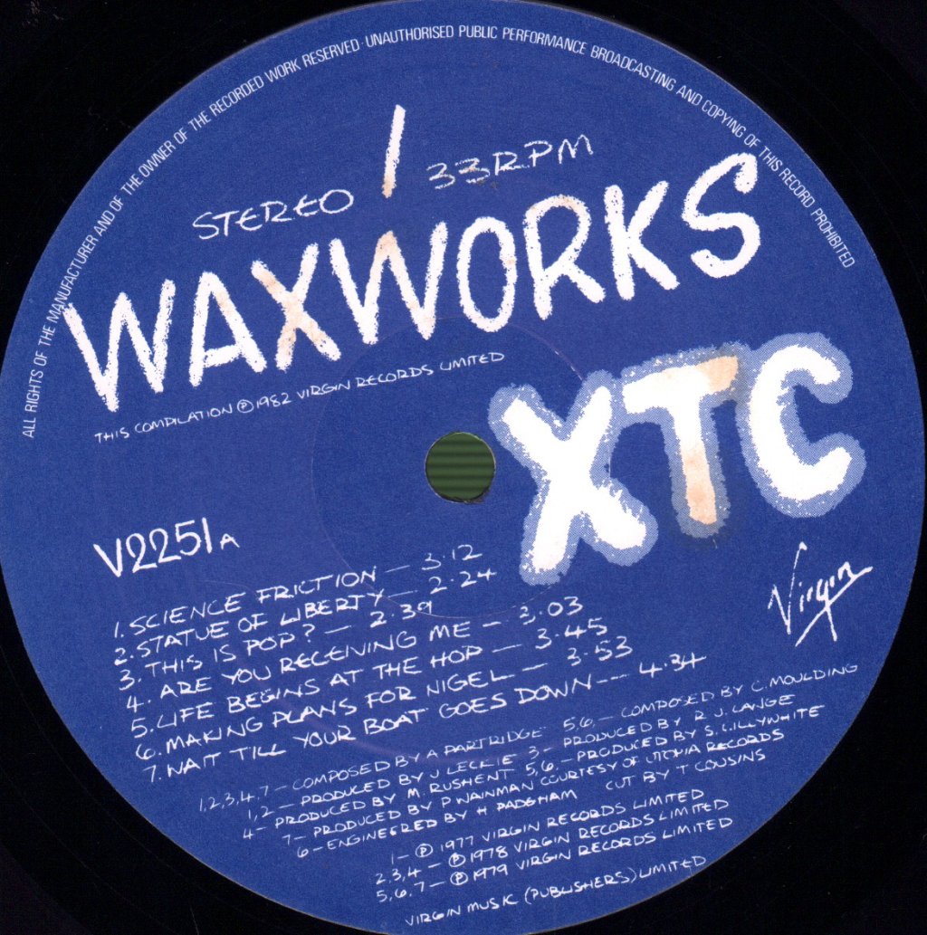 XTC - Waxworks - Some Singles 1977-1982 / Beeswax - Some B-Sides 1977-1982 - Double Lp