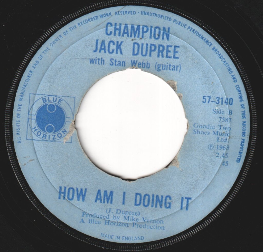 Champion Jack Dupree - I Haven't Done No One No Harm - 7 Inch