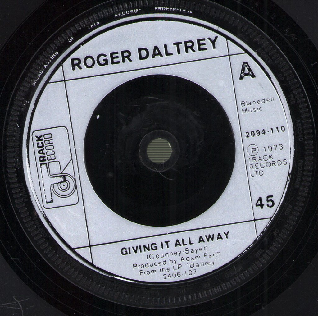 Roger Daltrey - Giving It All Away - 7 Inch